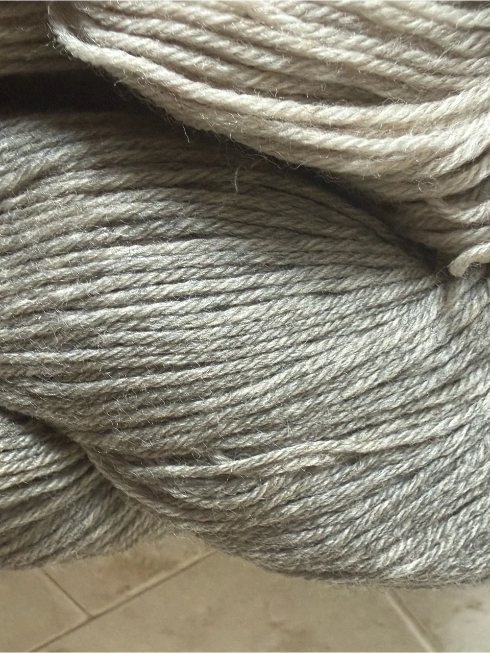 Cloudborn Fibers Merino Superwash Sock Twist Yarn - Shaela Heather/Taupe Heather